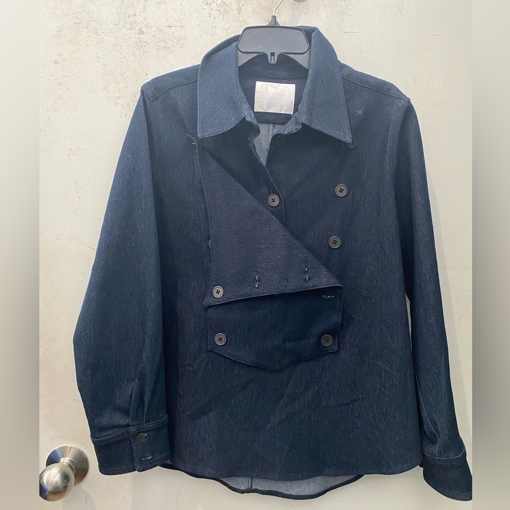 Denim pullover Shacket - Picture 2 of 4